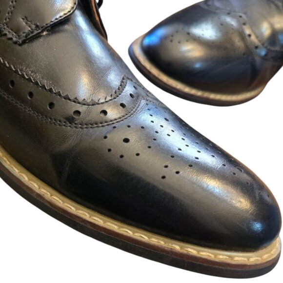 Men's BRUNO MARC Leather Brogue Oxford Derby Shoes sz 11 - Picture 12 of 12